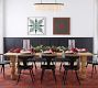 Heritage Farmhouse Turned Leg Extendable Dining Table