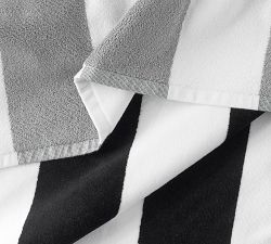 Kids Reversible Awning Striped Organic Beach Towel