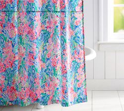 Lilly Pulitzer Fan Sea Pants Percale Shower Curtain