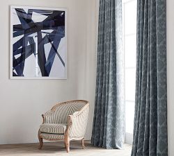 Indigo Matrix Framed Print