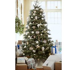 Eclectic Mercury Glass Ornaments - Champagne &amp; Silver, Set of 3