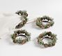 Faux Frosted Pinecone Napkin Rings - Set of 4