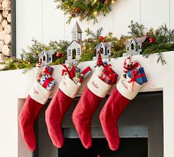 Galvanized Village Stocking Holder