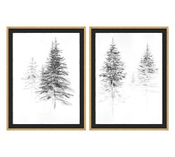 Tree Study In Fog by Lauren Herrera