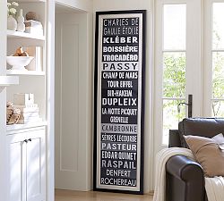 Paris Sign Framed Print