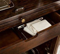 Augusta Cane Bar Cabinet (38")