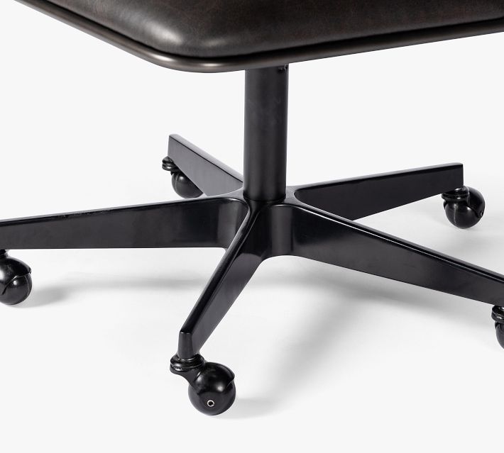 Base of chair with five spokes and caster wheels