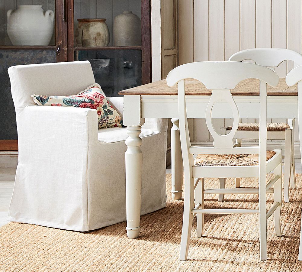 Classic Long Dining Armchair Replacement Slipcovers