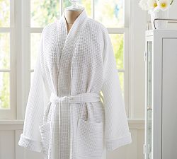 Short Waffle Weave Resort Robe