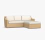 Hampton All-Weather Wicker 2-Piece Loveseat Chaise Sectional
