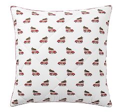 Woody Car Reversible Cotton Sham