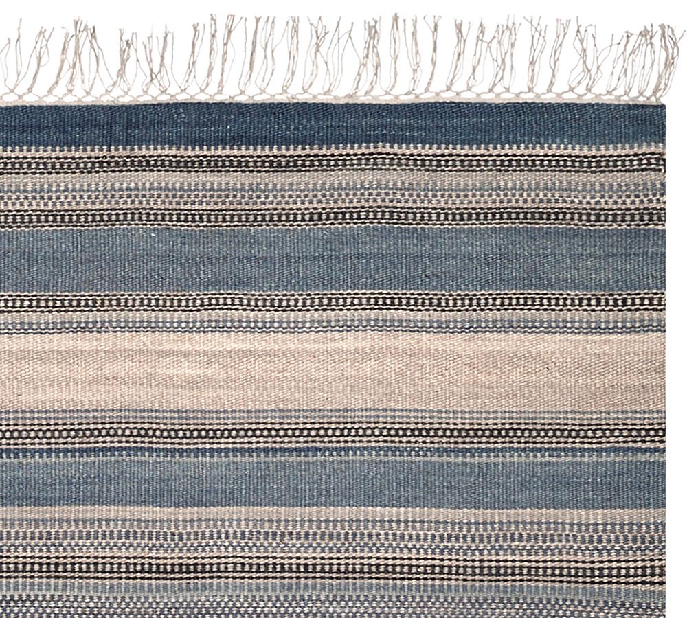 Mills Stripe Flatweave Rug Swatch