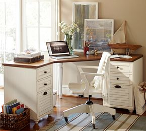Shop Elegant Whitney Corner Desk Set | Pottery Barn