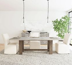 Mabel Reclaimed Pine Wood Dining Table (94")