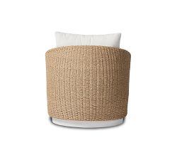 Malone Wicker Swivel Outdoor Lounge Chair