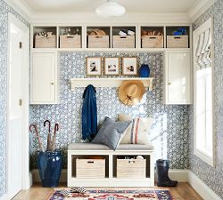 Patriotic Striped Outdoor Pillow