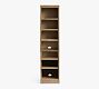 Printer's Narrow Bookcase with Open Shelf (18&quot;)