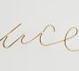Brass Script Wall Art - Peace