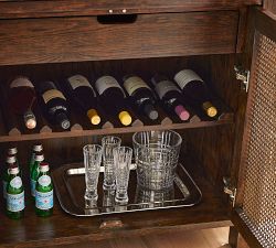 Augusta Cane Bar Cabinet (38")
