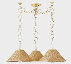 Ellen Rattan Chandelier