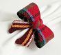 Stewart Plaid Bow Napkin Rings - Set of 4