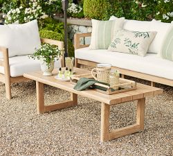 Woodside Eucalyptus Rectangular Outdoor Coffee Table (52&quot;)