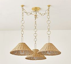 Ellen Rattan Chandelier