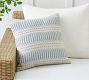 Harbour Textured Striped Outdoor Pillow