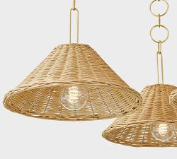 Ellen Rattan Chandelier