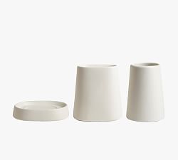 Mayer Ceramic Bathroom Accessories - Set of 3