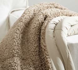 Sport Luxe Cozy Teddy Faux Fur Oversized Throw