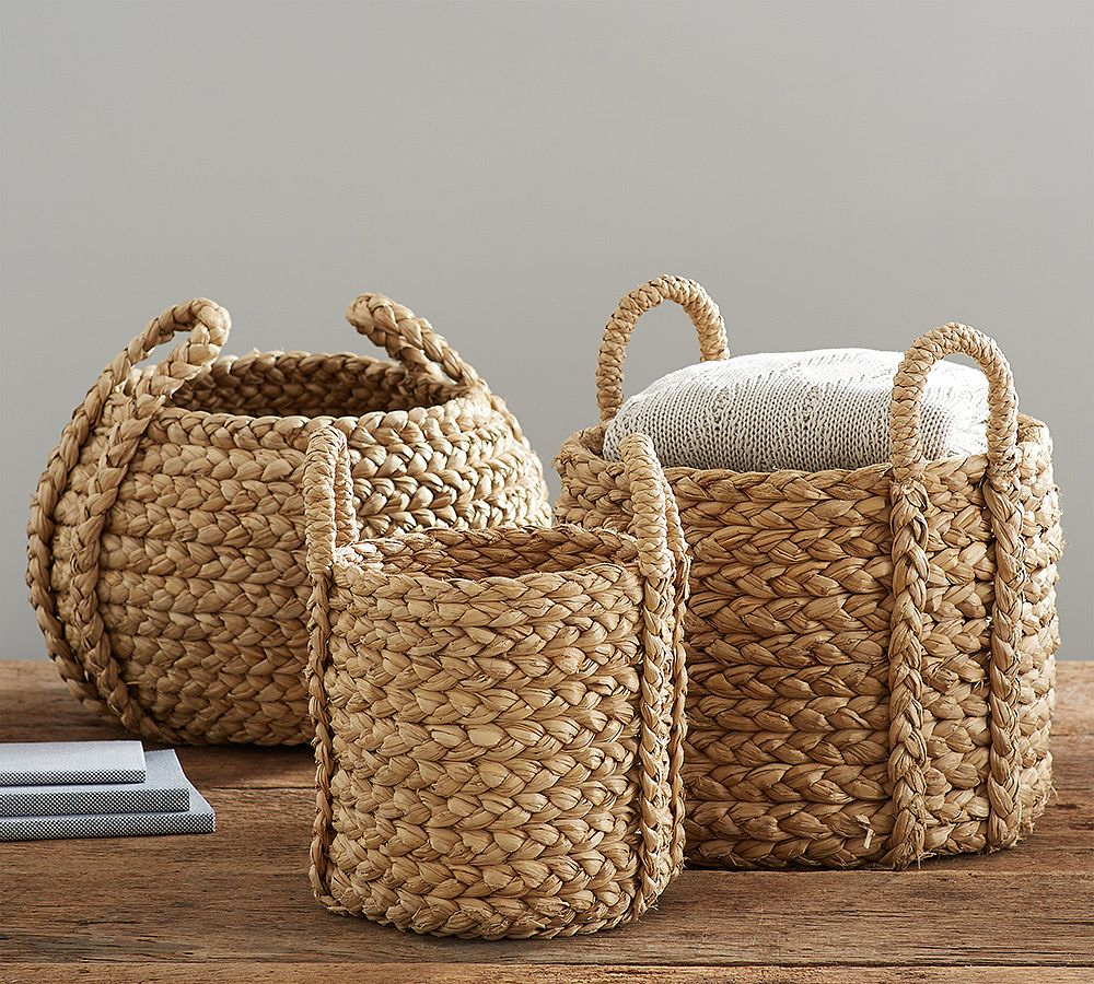 Beachcomber Handwoven Tote Baskets