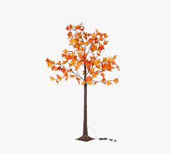 Lit Faux Maple Tree