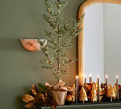 Lit Faux Twiggy Tree in Burlap