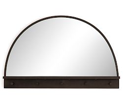 Maxwell Entryway Mirror with Hooks