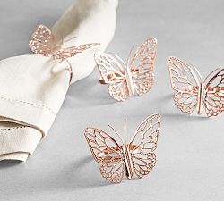 Monique Lhuillier Papillon Napkin Ring, Set of 4