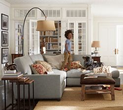 Turner Square Arm 3-Piece Bumper Sectional (106&quot;&ndash;110&quot;)