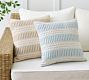 Harbour Textured Striped Outdoor Pillow