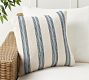 Modern Farmhouse Variegated Striped Outdoor Pillow