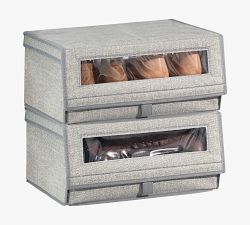 Stackable Shoe Bins - Set of 8