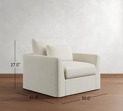 Westwood Fin Arm Deep Seat Slipcovered Chair
