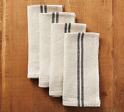 Caravan Vintage Striped Linen Napkins - Set of 4