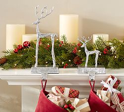 Sculpted Reindeer Stocking Holder