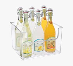 Clear Plastic Storage Front Access Bin Sets