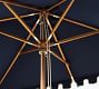 Premium 10' Rectangular Portofino Patio Umbrella &ndash; Teak Frame&#8203;