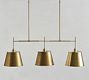 Tapered Metal Shade Linear Chandelier (43")