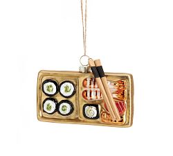 Mercury Glass Sushi Ornament
