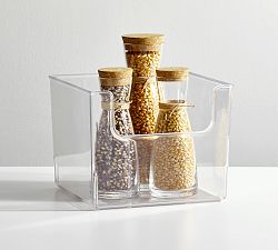 Clear Plastic Storage Front Access Bin Sets