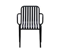 Kaylin Metal Stackable Outdoor Armchairs - Set of 2
