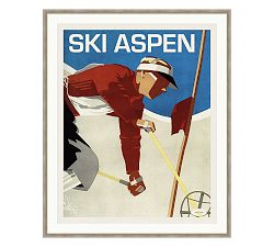Ski Aspen Framed Print